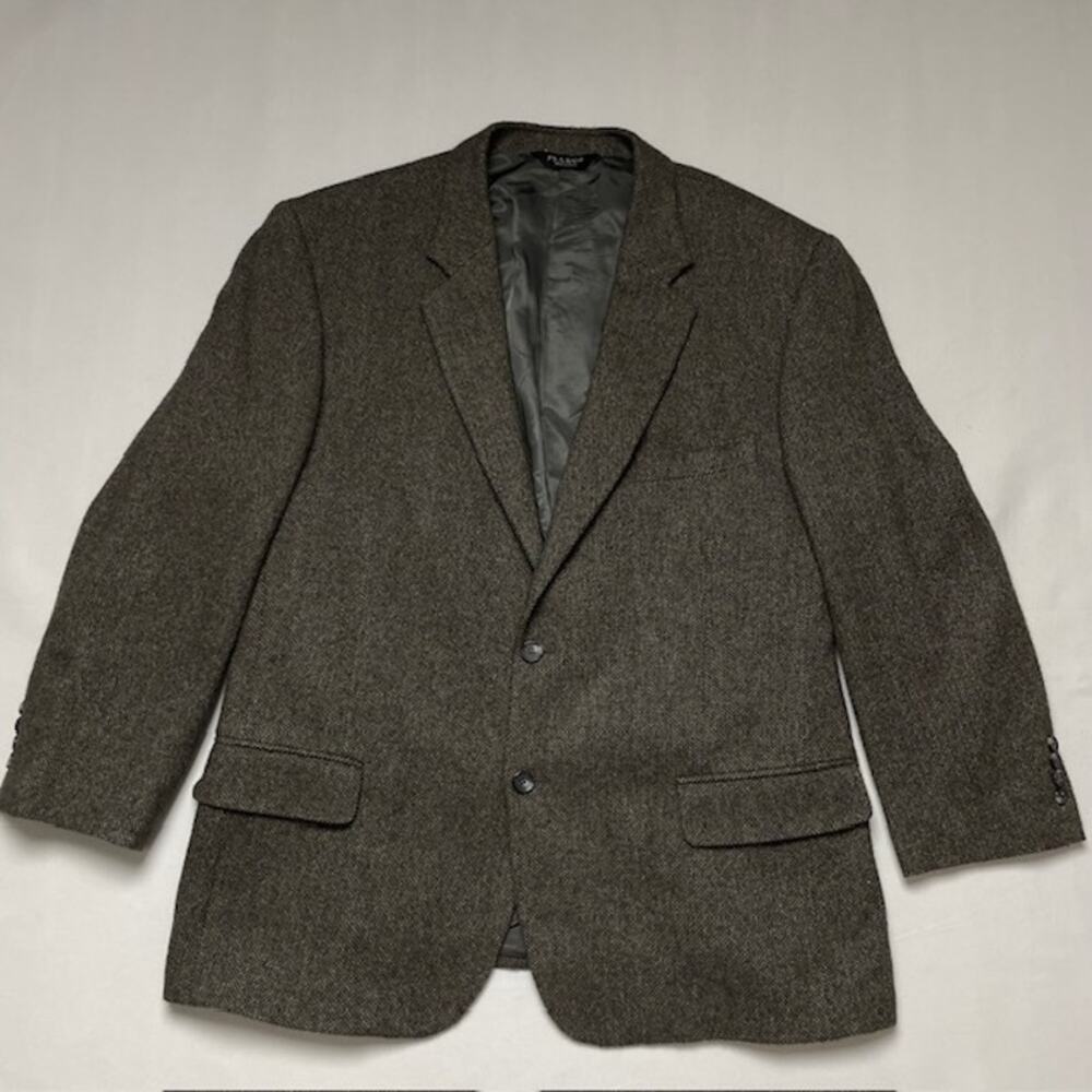 Joseph Bank 100% Camel Hair Sport Coat Jacket 46R Brown Tweed Blazer Classic Men